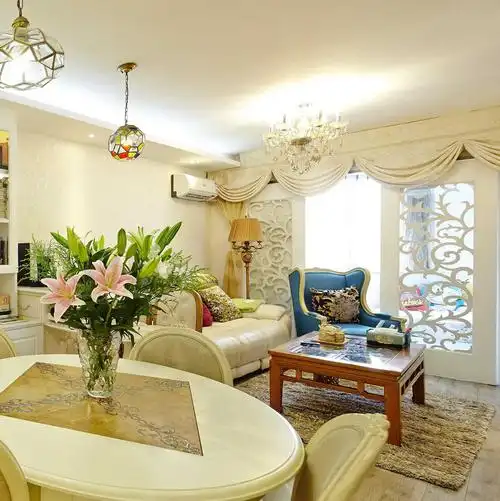 简欧风格装潢效果图案例_2023装修效果图-齐家网装修图片频道