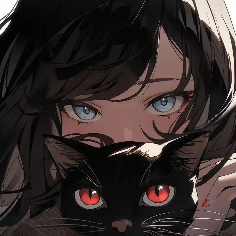 异瞳少女61and93 小黑猫叫花花!很乖很乖哦