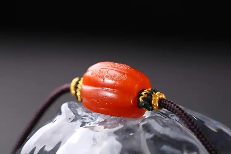 清代 南红玛瑙颈链