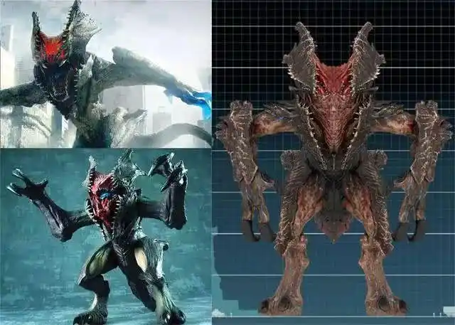 第五代怪兽,身高达100多米,体重达3400吨,这是一头相当凶悍的怪兽