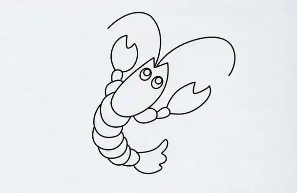 教大家学画小龙虾简笔画画法详细步骤图解教程