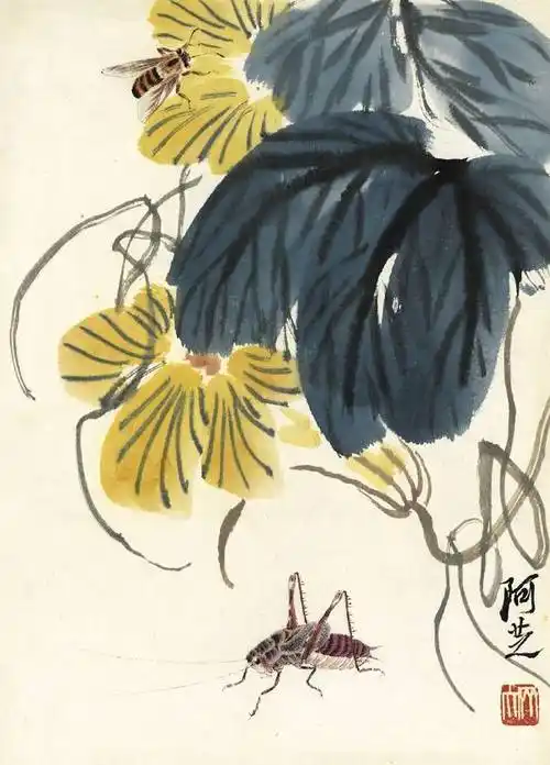 名家经典:齐白石《虫草册页》二十开|虫草册页|草虫|齐白石_新浪新闻