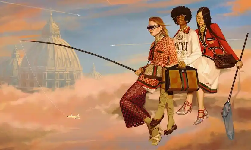 分明就是高清壁纸集!gucci 2018春夏乌托邦式广告大片简直美翻了!