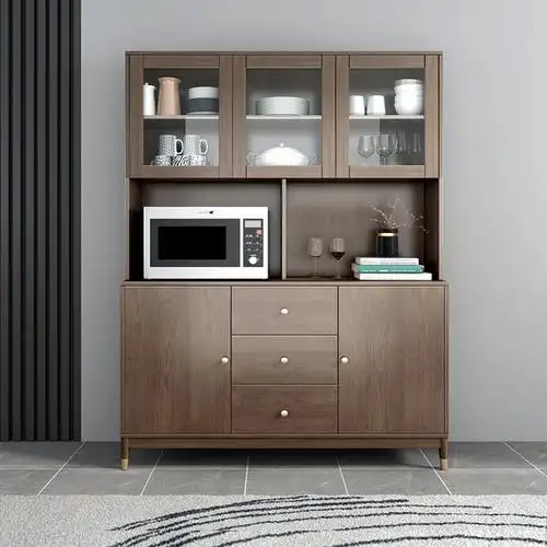 简约现代餐边柜一体靠墙茶水柜餐厅厨房储物柜碗柜收纳柜置物边柜