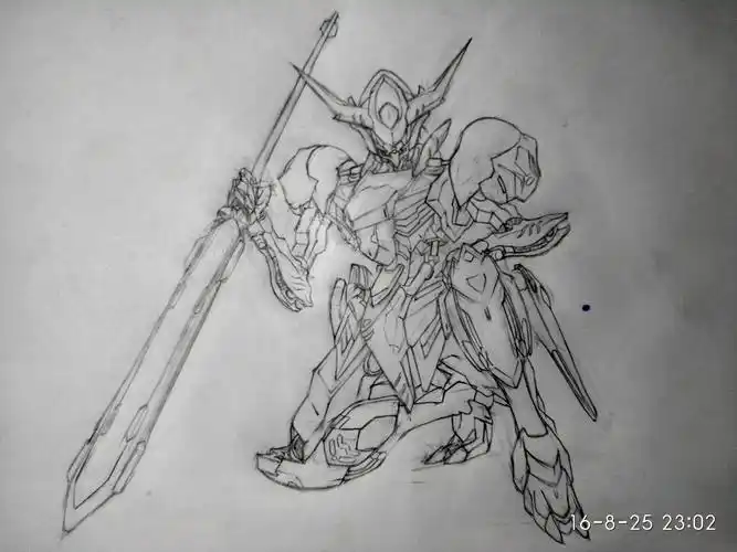 高达 巴巴托斯 天狼星装备|插画|创作习作|zaft