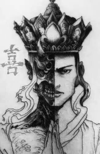 佛魔一念间简笔画