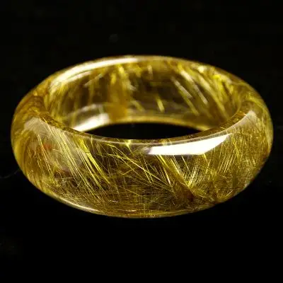 天然钛晶手镯金发晶手镯 天然水晶手镯天然发晶手镯女士手镯