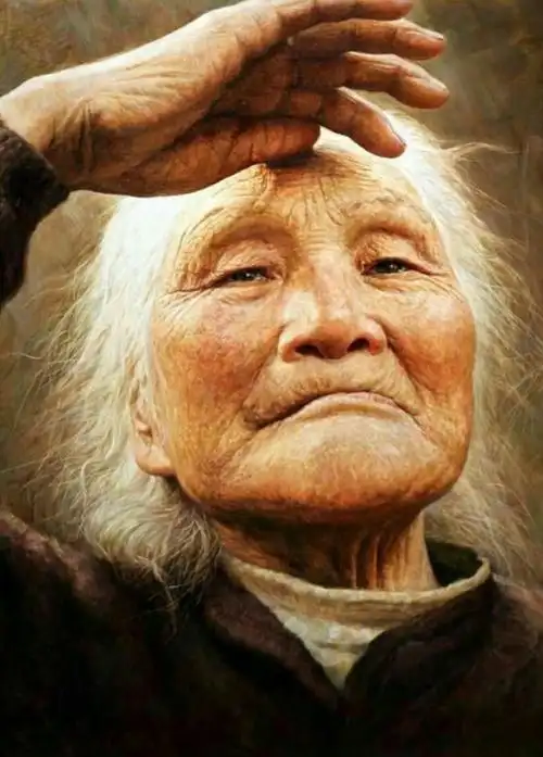 母亲节《母爱》油画欣赏