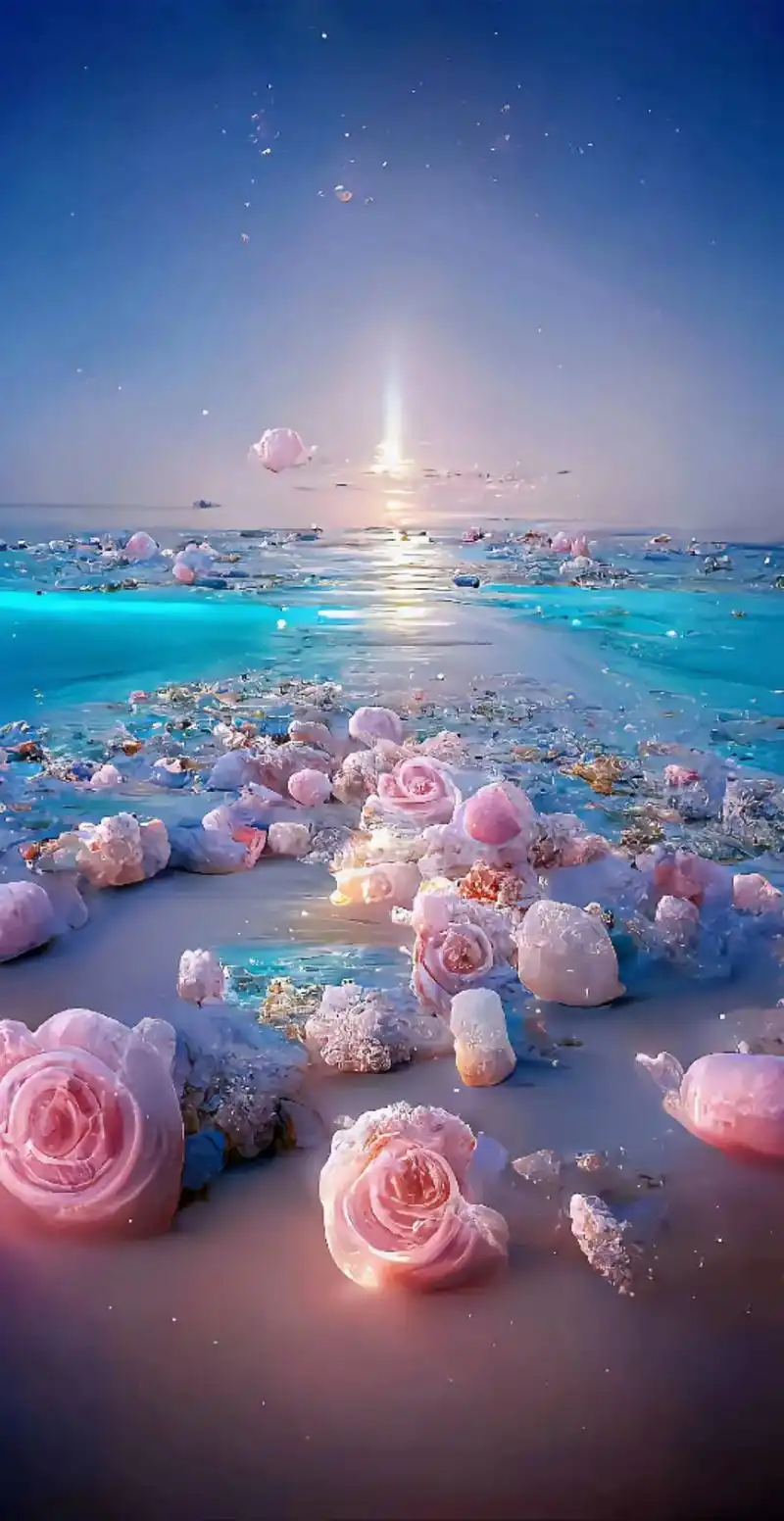 这么好看的风景当然要分享给可爱的你啦#浪漫沙滩#唯美意境 # - 抖音