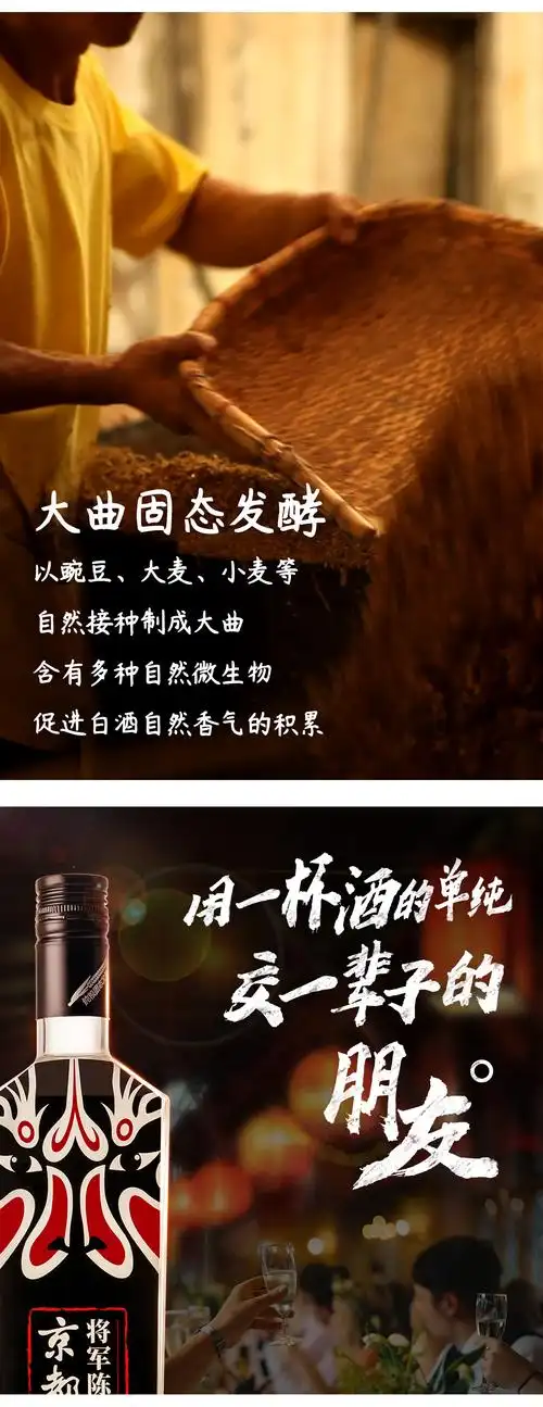 京都将军陈酿2瓶礼盒装42度浓香型白酒固态法纯粮酿造