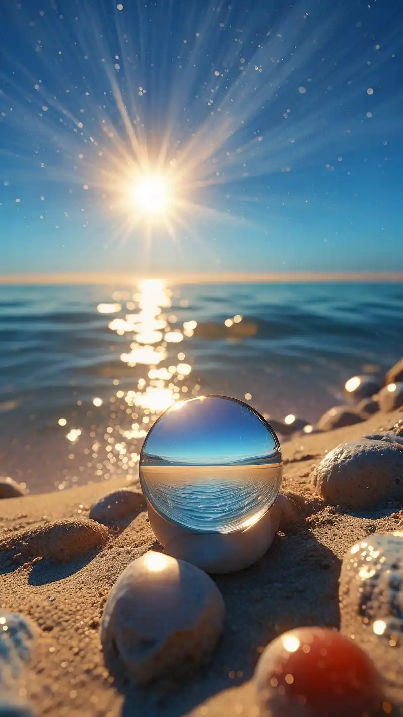 夏日海滩蓝天绝美壁纸92159415 夏日炎炎,来一组清凉的海滩