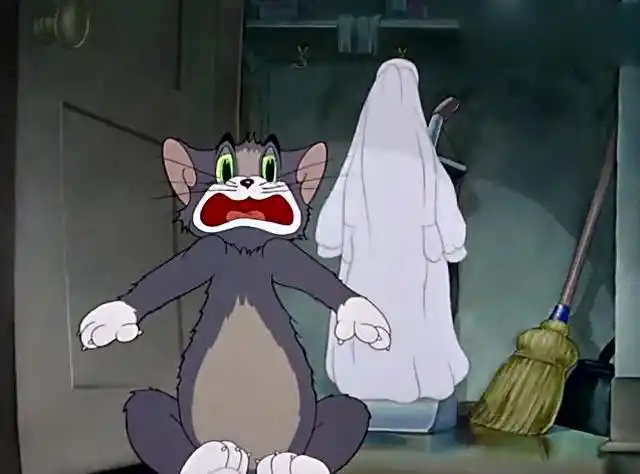 猫和老鼠:白色幽灵的出现,把汤姆吓得晕了过去