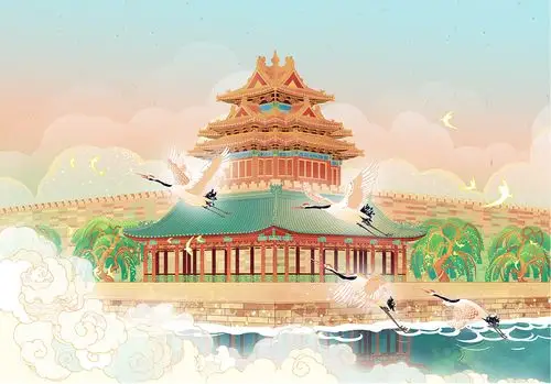 故宫|笔下古今 超话北京|插画|商业插画|旅绘师远妄 - 原创作品