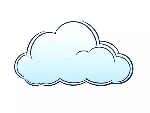 卡通插画云朵多云云层元素