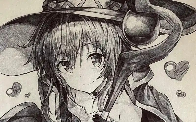 活动作品手绘惠惠遇到圆珠笔