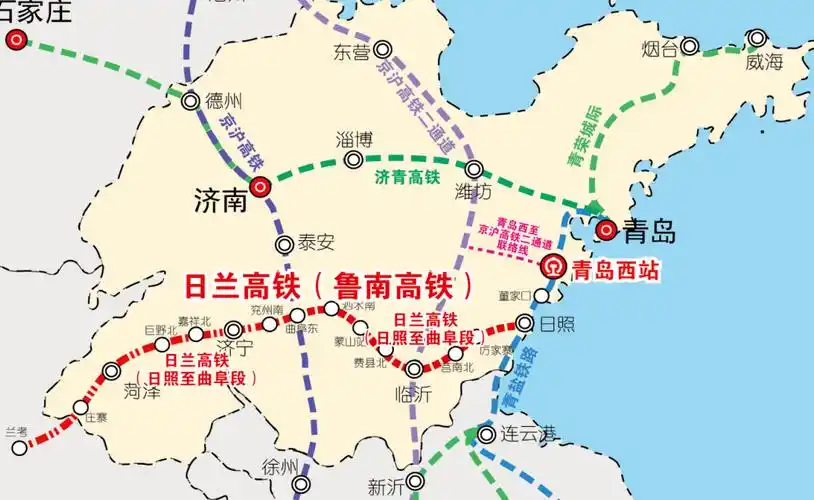 山东今年有望建成两条高铁,一东一西,鲁西地区总算扬眉吐气一回