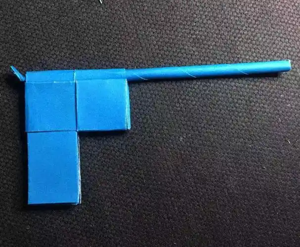 折纸枪的图片