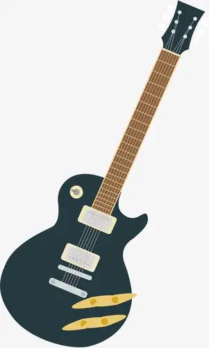 蓝色摇滚吉他_png素材免费下载_ 1903*3156像素(编号:18786890)_90