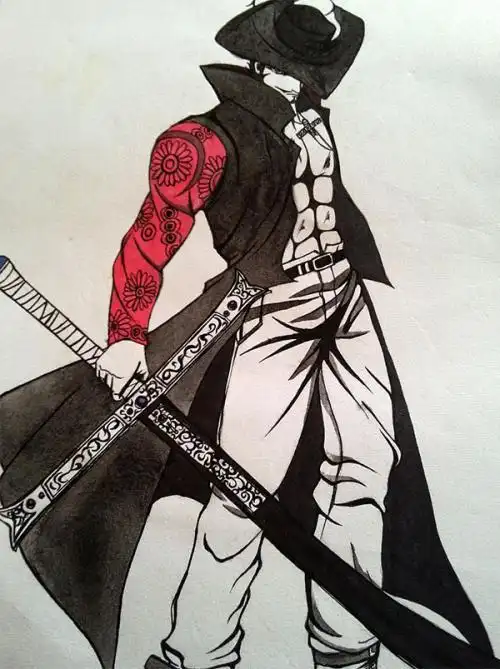 鹰眼米霍克简笔画