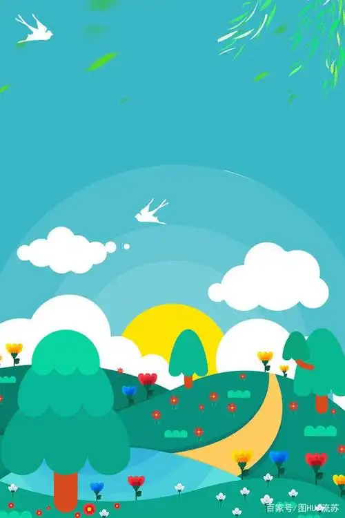 春天的插画 一年之计