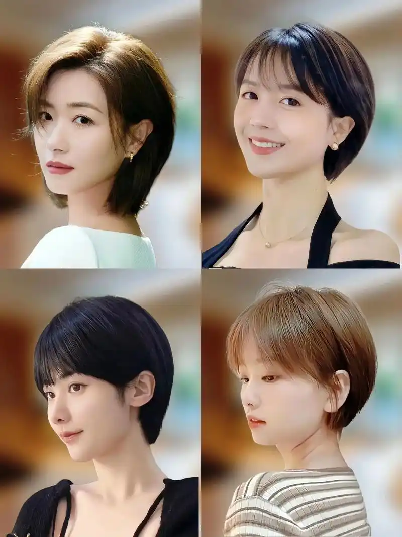 又帅又飒的挂耳短发,时尚又干练 别再说"女生剪短发必后悔"! - 抖音