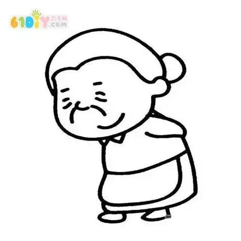 老头老太太卡通头像老头老太太头像老奶奶简笔画怎么画老人简笔画2