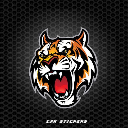 个性汽车装饰贴纸怒吼老虎霸气车贴车身遮盖划痕遮挡防水大号车贴