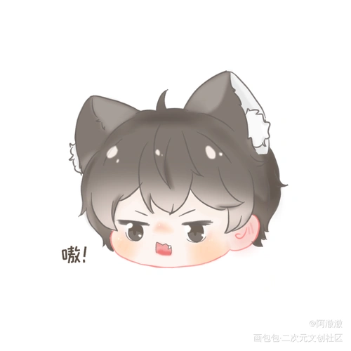 钥匙扣_伪装学渣朝俞谢俞贺朝q版我要上首页绘画作品