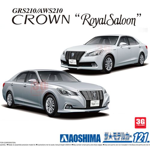 3g模型 青岛社拼装车辆 05952 丰田 grs210/aws210 皇冠15 1/24