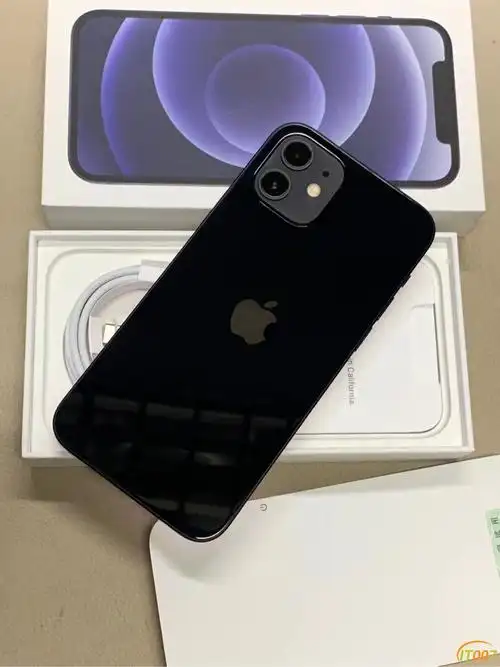 手机通讯出iphone12黑色国行全网128g充新全套