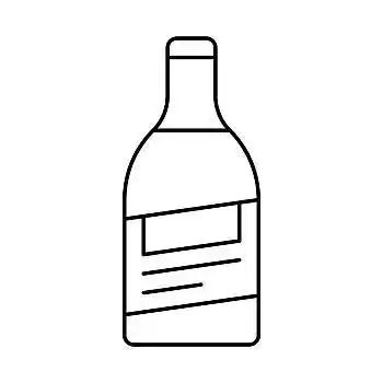 瓶子,酒,象征,隔绝,白色背景,矢量,插画