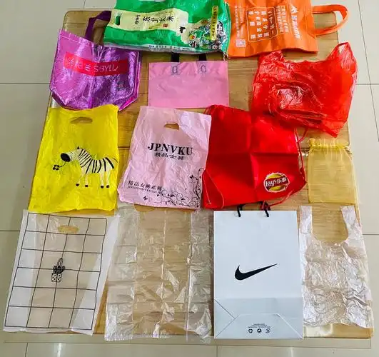 在老师的号召下,宝贝们带来了各种各样的袋子.