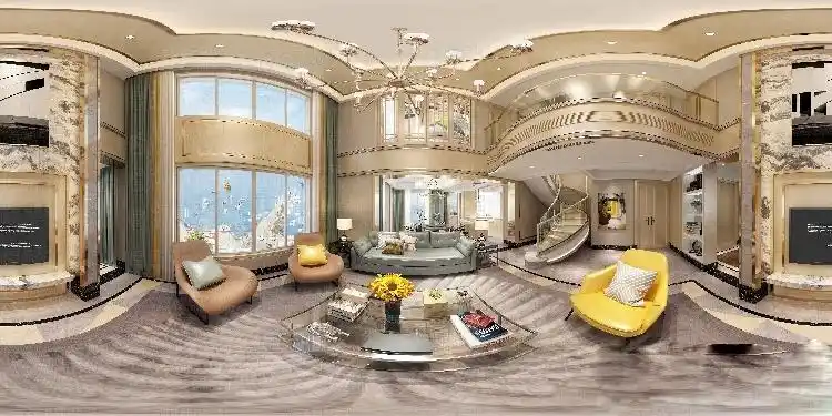 家装360度全景图3d模型高清无水印效果图3dmax模型源文件素材