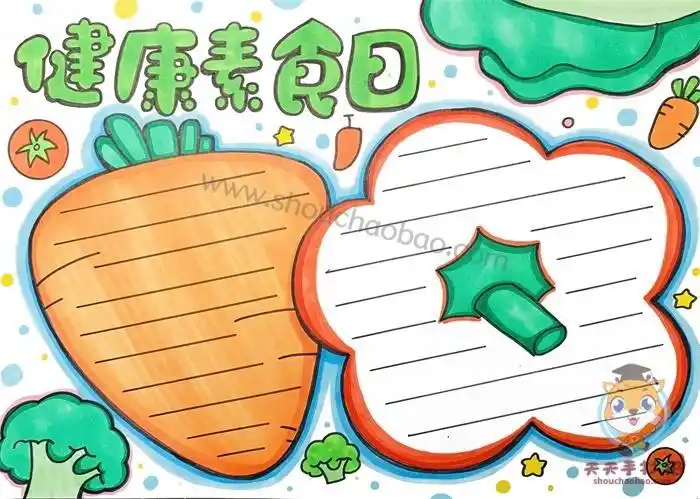 小报节日手抄报简笔画20中国学生营养健康日手抄报精选12张2第二张1第