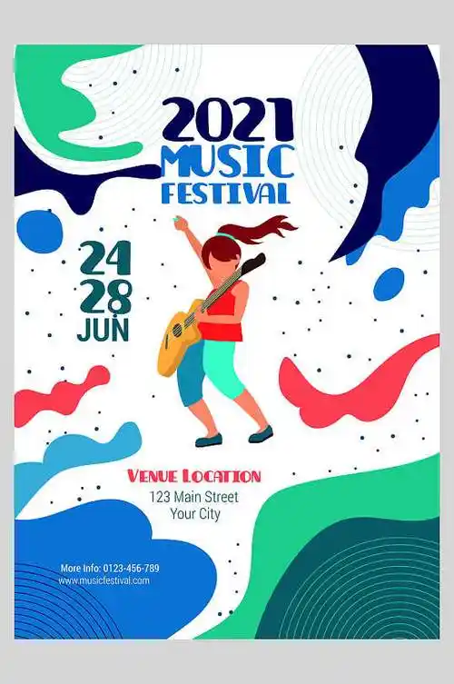 手绘音乐节海报