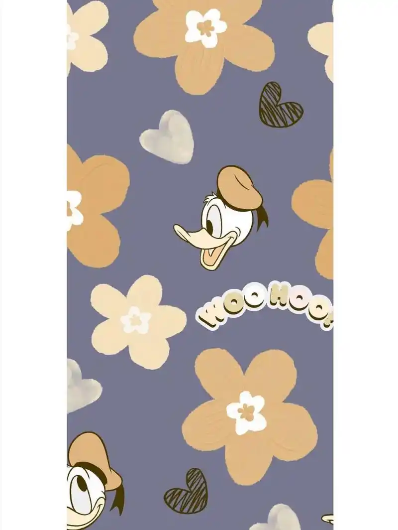 358期 迪士尼唐老鸭手机壁纸 花朵94与唐老鸭组合感觉也不错96