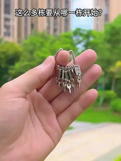 栓q女朋友送的收租钥匙串!让我体验到了包租公的快乐