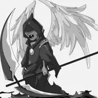 恶魔头像带翅膀黑白男生【点击鼠标右键下载】