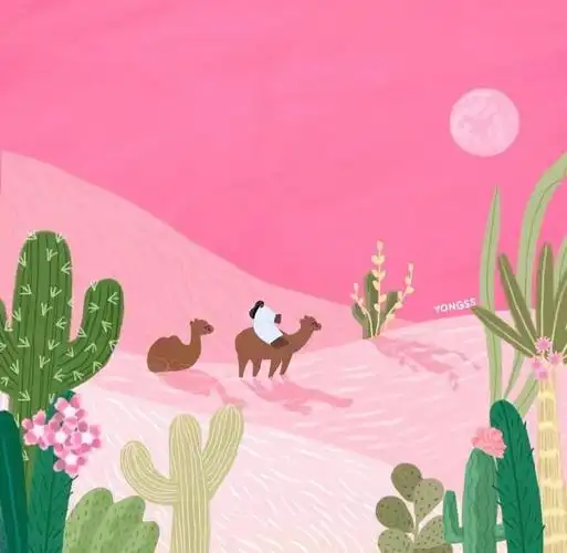 粉色小众艺术感头像