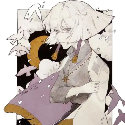 光遇白鸟平菇头像