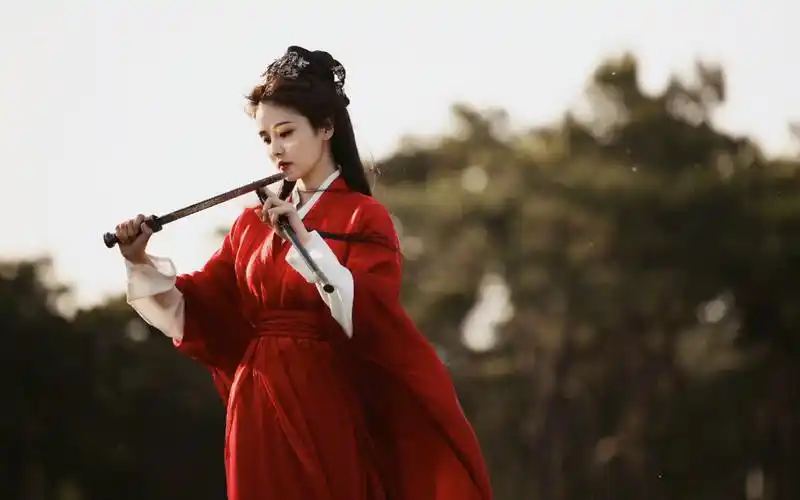 很美的古装白鹿