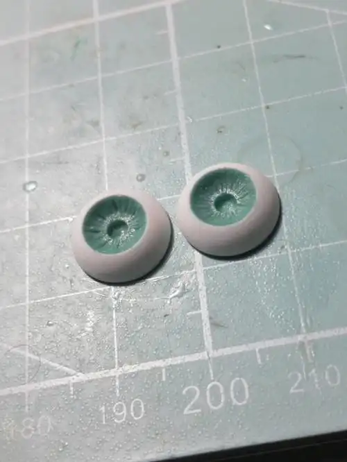 一些眼珠制作的步骤图