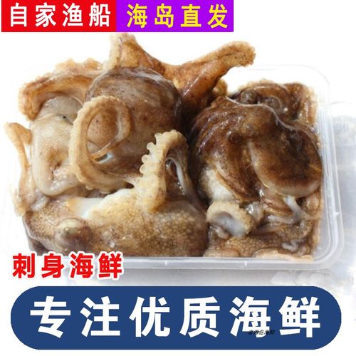 大连海鲜现捕桃花蛸巴蛸新鲜八爪鱼短腿章鱼鱿鱼大爆头墨鱼500克
