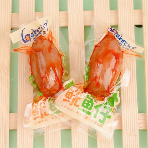 加贝鱿鱼仔香辣味烧烤味带墨鱼休闲解馋即食即食鱿鱼零食