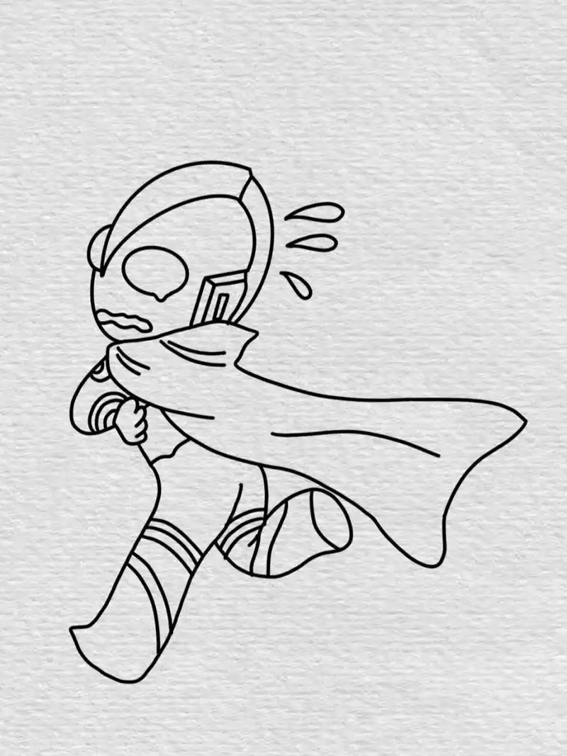 奥特曼简笔画教程已附色(67) 迪迦超人,我最厉害