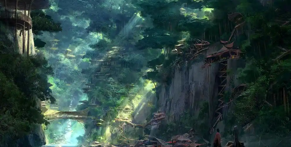 cg游戏原画场景设计图集战火纷飞唯有友谊长存