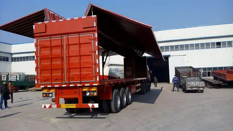 上户标准厢式电动液压翼开起车13米13.6米