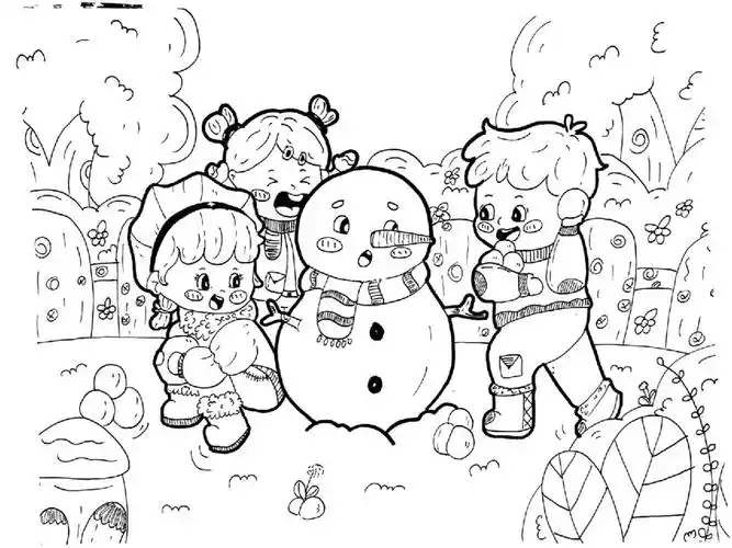 适用于《堆雪人》《冬天来了》#简笔画  #儿童简笔画  #幼教资源分享