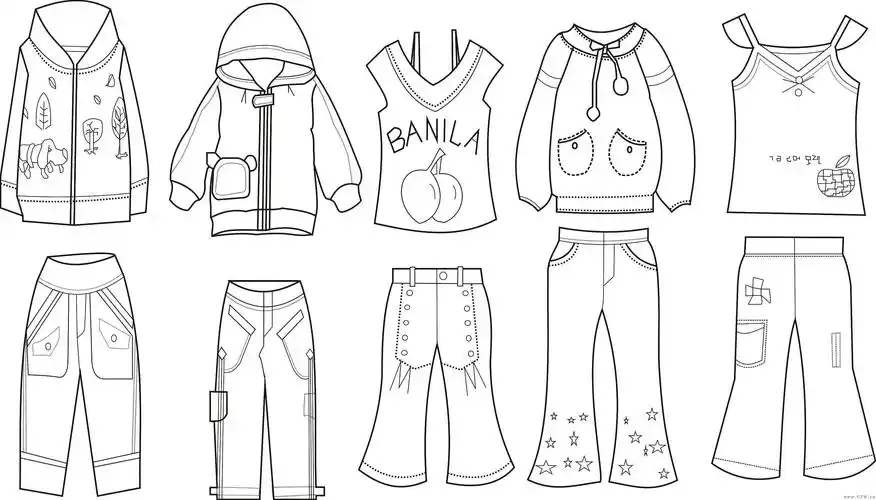 童装作品-童装款式图