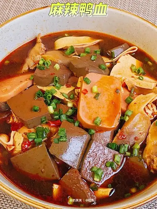 鸭血这样做太香太好吃辽已经连吃两天了